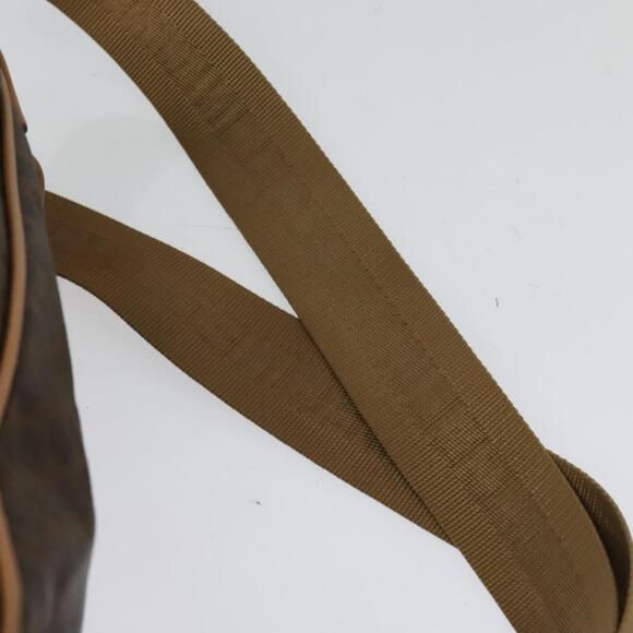 CELINE Macadam Canvas Backpack Pvc Leather Brown Gold - Picture 8 of 12